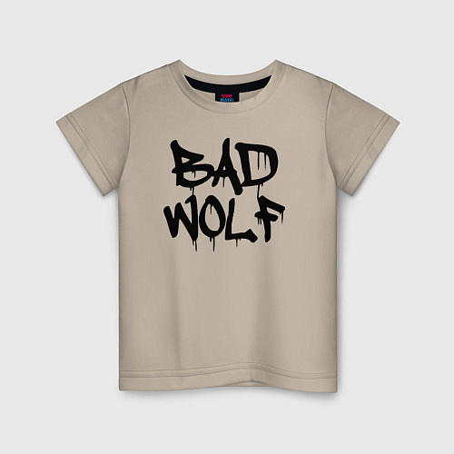 Детская футболка Bad Wolf / Миндальный – фото 1