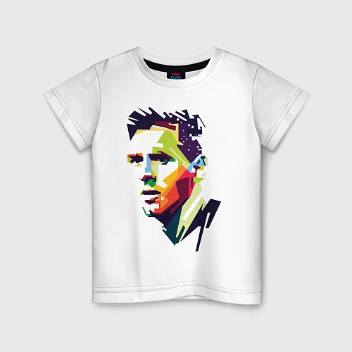Детская футболка Lionel Messi: fun-art / Белый – фото 1