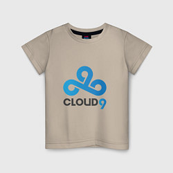 Футболка хлопковая детская Cloud9, цвет: миндальный