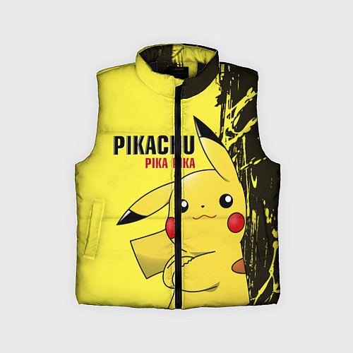 Детский жилет Pikachu Pika Pika / 3D-Черный – фото 1