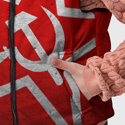 Детский жилет Флаг СССР: Серп и Молот, цвет: 3D-черный — фото 2