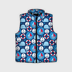 Детский жилет Киты и яхты