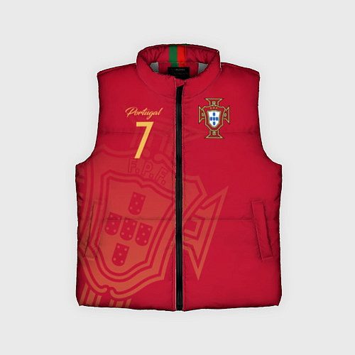 Детский жилет Криштиану Роналду форма / 3D-Светло-серый – фото 1