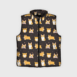 Детский жилет Вельш корги бемброк - забавные щенки паттерн