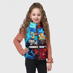 Детский жилет Minecraft Майнкрафт, цвет: 3D-светло-серый — фото 2