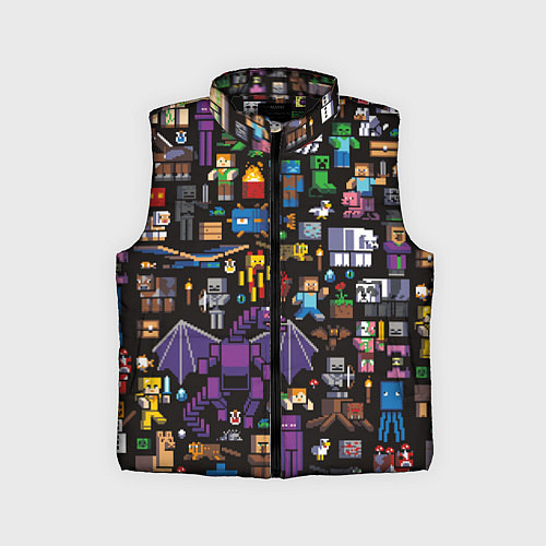 Детский жилет MINECRAFT / 3D-Черный – фото 1