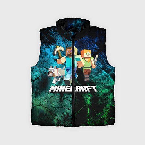 Детский жилет Minecraft Майнкрафт / 3D-Черный – фото 1