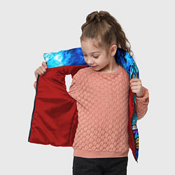 Детский жилет BRAWL STARS LEON SHARK, цвет: 3D-красный — фото 2