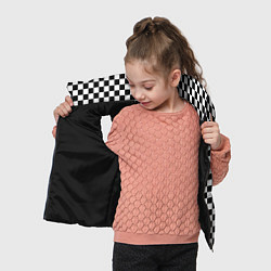Детский жилет Шахматка мелкая, цвет: 3D-черный — фото 2