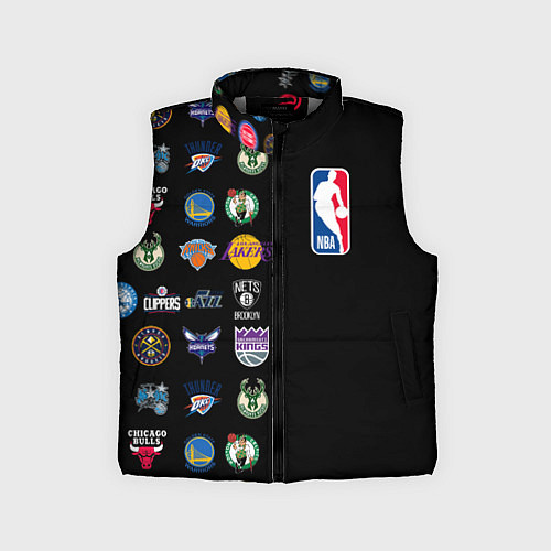 Детский жилет NBA Team Logos 2 / 3D-Светло-серый – фото 1