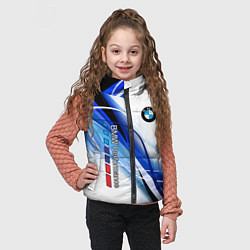 Детский жилет BMW волны - blue-white, цвет: 3D-черный — фото 2