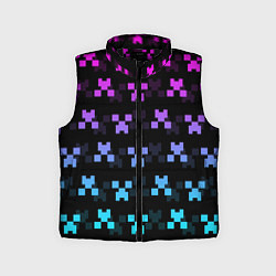 Детский жилет MINECRAFT CREEPER NEON, цвет: 3D-черный