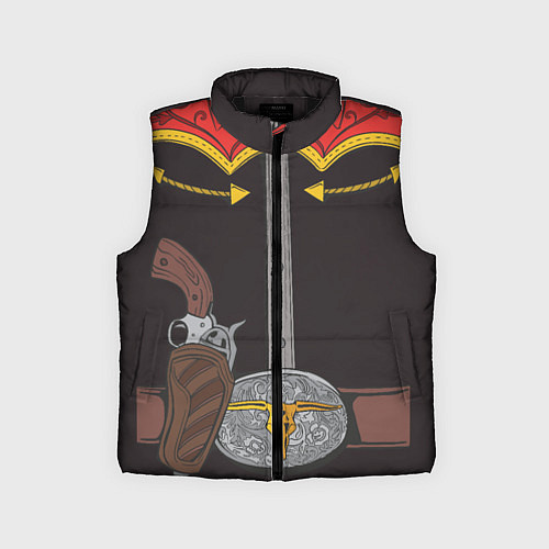 Детский жилет Ковбой / 3D-Черный – фото 1