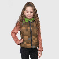 Детский жилет Minecraft камуфляж, цвет: 3D-светло-серый — фото 2