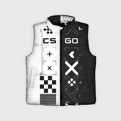 Детский жилет Printstream Поток информации / 3D-Черный – фото 1