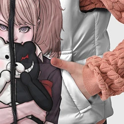 Детский жилет MONOKUMA JUNKO, цвет: 3D-черный — фото 2