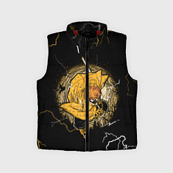 Детский жилет ЗЕНИЦУ ZENITSU КЛИНОК РАССЕКАЮЩИЙ ДЕМОНОВ, цвет: 3D-красный