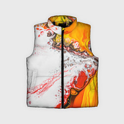 Детский жилет Рисунок желтой краской