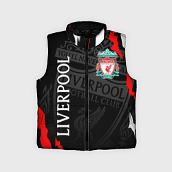 Детский жилет LIVERPOOL ЛИВЕРПУЛЬ СПОРТ, цвет: 3D-черный