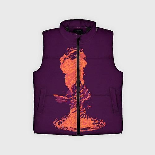 Детский жилет Pyro in fire / 3D-Черный – фото 1