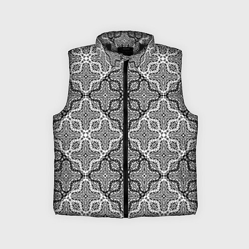 Детский жилет Черно-белый орнамент / 3D-Черный – фото 1