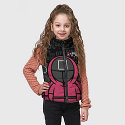 Детский жилет SQUID GAME: ФИГУРКИ СТРАЖЕЙ, цвет: 3D-светло-серый — фото 2