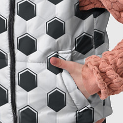 Детский жилет Текстура футбольного мяча, цвет: 3D-черный — фото 2