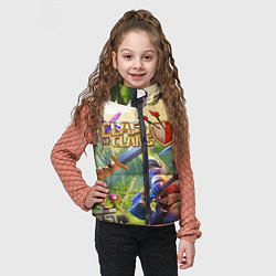 Детский жилет CLASH OF CLANS БИТВА КЛАНОВ, цвет: 3D-красный — фото 2