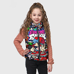 Детский жилет FRIDAY NIGHT FUNKIN ВСЕ ПЕРСОНАЖИ, цвет: 3D-светло-серый — фото 2