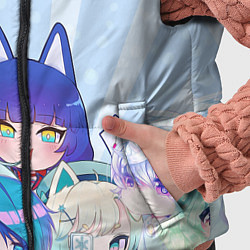 Детский жилет Gacha Club Character, цвет: 3D-черный — фото 2