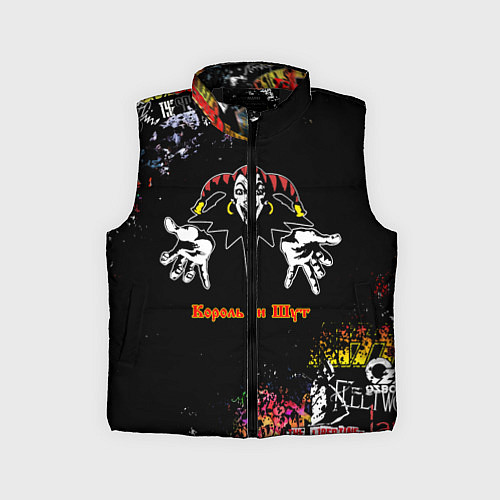 Детский жилет Лого рок групп / 3D-Черный – фото 1