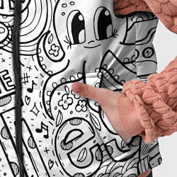 Детский жилет All you need is The Beatles Раскраска, цвет: 3D-черный — фото 2