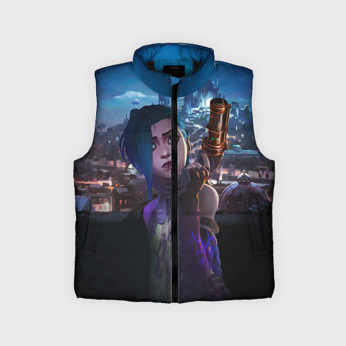 Детский жилет Jinx LoL Arcane / 3D-Черный – фото 1