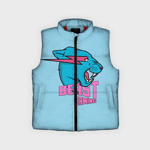 Детский жилет Mr Beast Gaming Full Print / 3D-Красный – фото 1