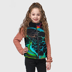 Детский жилет Огни большого города, цвет: 3D-светло-серый — фото 2