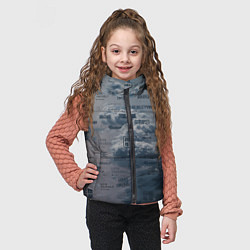 Детский жилет BTS Дискография, цвет: 3D-светло-серый — фото 2