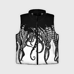 Детский жилет В щупальцах осьминога, цвет: 3D-светло-серый