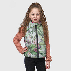 Детский жилет Цветы Солнечная Коса, цвет: 3D-светло-серый — фото 2