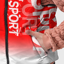 Детский жилет Надпись - Sport, цвет: 3D-красный — фото 2