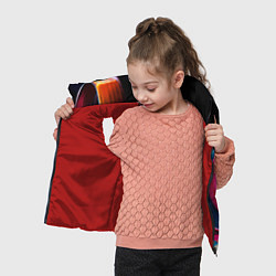 Детский жилет Разноцветный мазки краски Абстракция Multicolored, цвет: 3D-красный — фото 2
