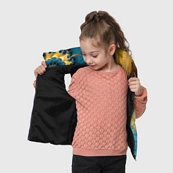 Детский жилет Двойная авангардная спираль Double avant-garde spi, цвет: 3D-черный — фото 2