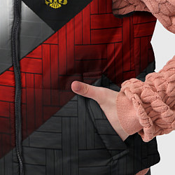 Детский жилет Россия Спорт Текстура Плиты, цвет: 3D-красный — фото 2