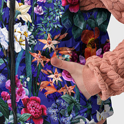 Детский жилет Цветы Вечерние Пионы и Тигриди, цвет: 3D-черный — фото 2