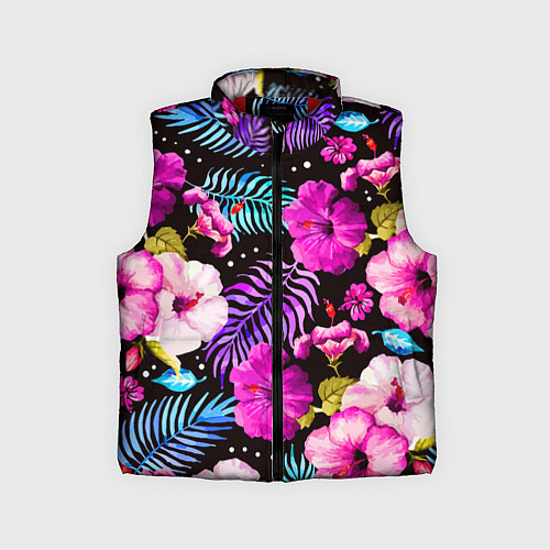 Детский жилет Floral pattern Summer night Fashion trend / 3D-Красный – фото 1