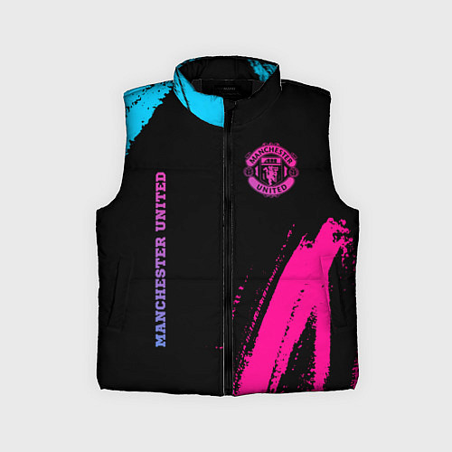 Детский жилет Manchester United Neon Gradient / 3D-Черный – фото 1