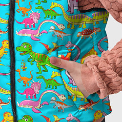 Детский жилет FUNNY DINOSAURS, цвет: 3D-светло-серый — фото 2