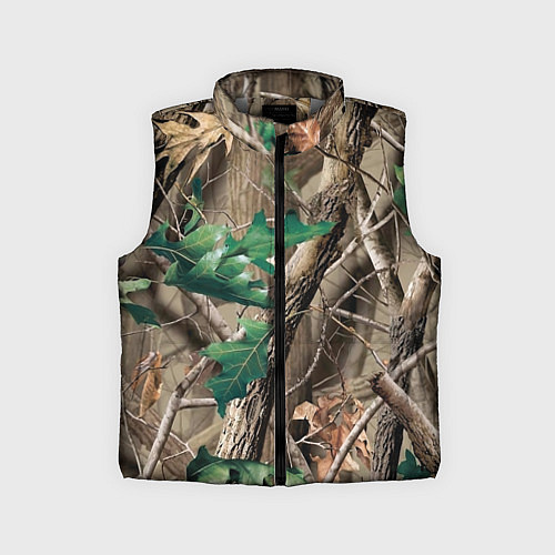 Детский жилет КАМУФЛЯЖ ЛЕСНОЙ / 3D-Светло-серый – фото 1