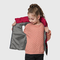 Детский жилет Геометрический узор в красно-черных тонах, цвет: 3D-светло-серый — фото 2