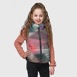 Детский жилет Современный разноцветный абстрактный узор, цвет: 3D-черный — фото 2