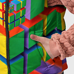 Детский жилет Цветные кубики КУБОКУБ, цвет: 3D-черный — фото 2